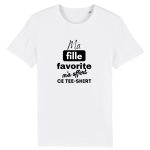 T-shirt maman, papa, fille préférée humour