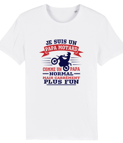 T-shirt papa motard, humour