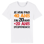 T-shirt anniversaire 40 ans