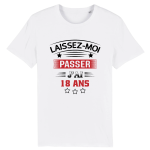 T-shirt 18 ans : laissez moi passer