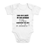 Body bébé : vous allez m'entendre