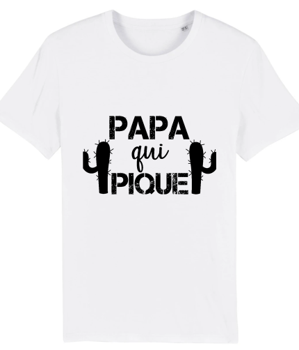 T-shirt papa qui pique, humour barbu