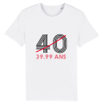 T-shirt presque 40 ans, humour