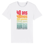 T-shirt 40 ans humour