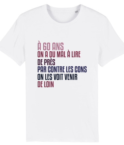 T-shirt humour 60 ans