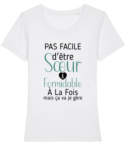 T-shirt Soeur formidable