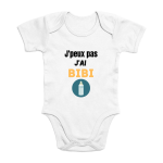 Body bébé J'peux pas j'ai bibi