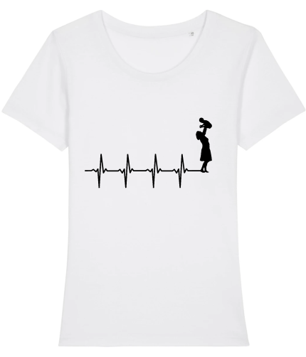 T-shirt maman électrocardiogramme