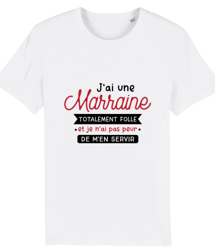 T-shirt filleul/filleule marraine cinglée