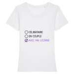 T-shirt licorne célibataire