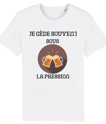 T-shirt bière , pression humour