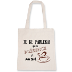 Tote bag humour café