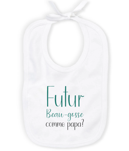 Bavoir futur beau gosse comme papa