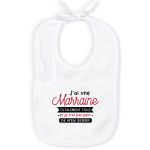 Bavoir bébé marraine folle