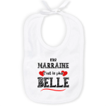 Bavoir bébé marraine humour