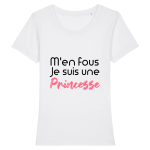 T-shirt M'en fous je suis une princesse