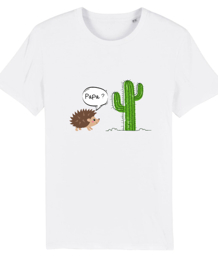 T-shirt humour hérisson papa