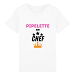 T-shirt pipelette en chef