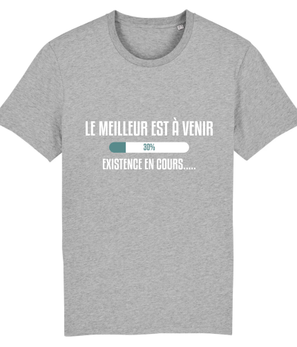 T-shirt humour anniversaire 30 ans , barre de progression