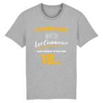 T-shirt anniversaire 18 ans arrêter les conneries