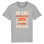 T-shirt anniversaire 40 ans vintage