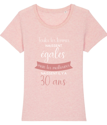 T-shirt anniversaire 30 ans les meilleures