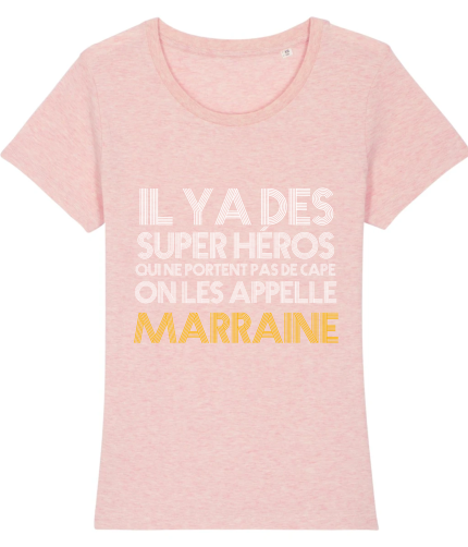 T-shirt marraine super héros