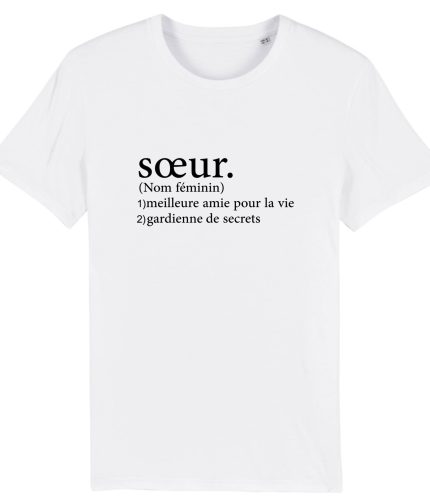 T-shirt soeur définition