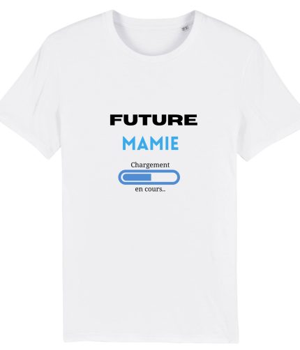 T-shirt future mamie veuillez patienter, chargement en cours