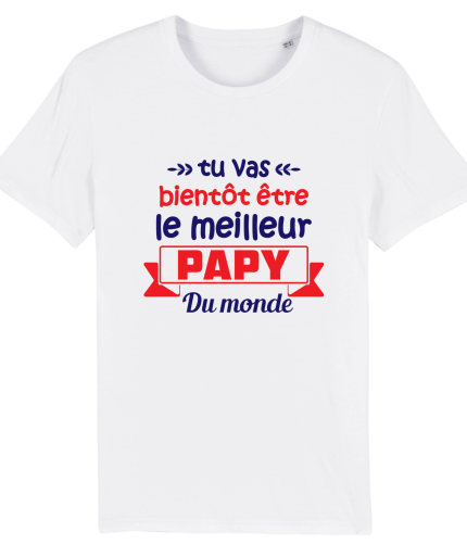 T-shirt je vais être papy, meilleur futur papy
