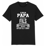 T-shirt papa , père et fils, humour